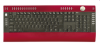 Saitek PK04AV :: Slimline Multimedia Keyboard, red